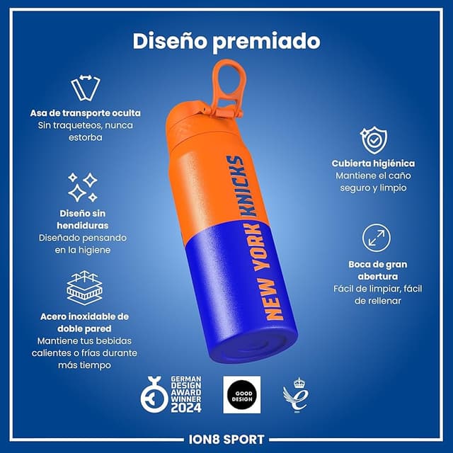 Thumbnail 5 de ion8 NBA New York Knicks Botella térmica 750 ml 🚰