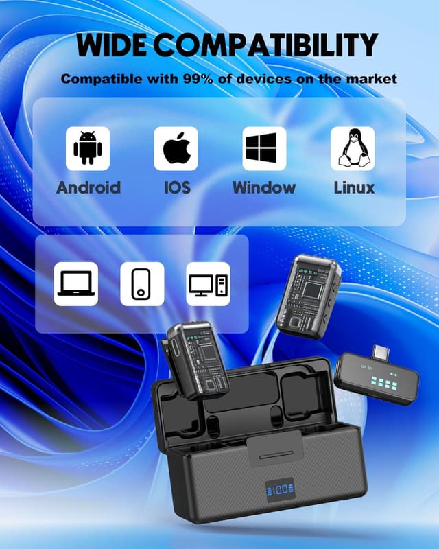 Thumbnail 5 de Micrófono Lavalier inalámbrico para iPhone y Android 🎤