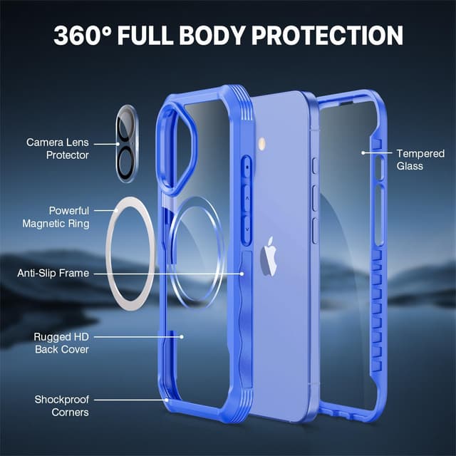 Detalle 2 de iPhone 16 MagSafe case with 9H glass