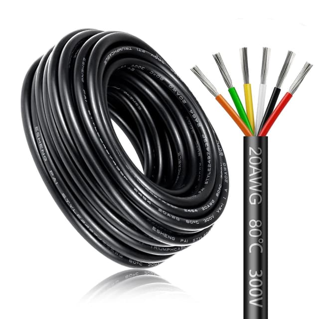 Detalle 2 de 22AWG 2x0,3mm² 30 m Elektrikkabel