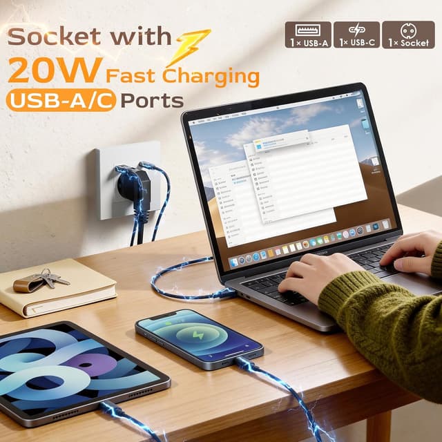 Thumbnail 5 de BSEED Enchufe 2G USB C 20W 16A