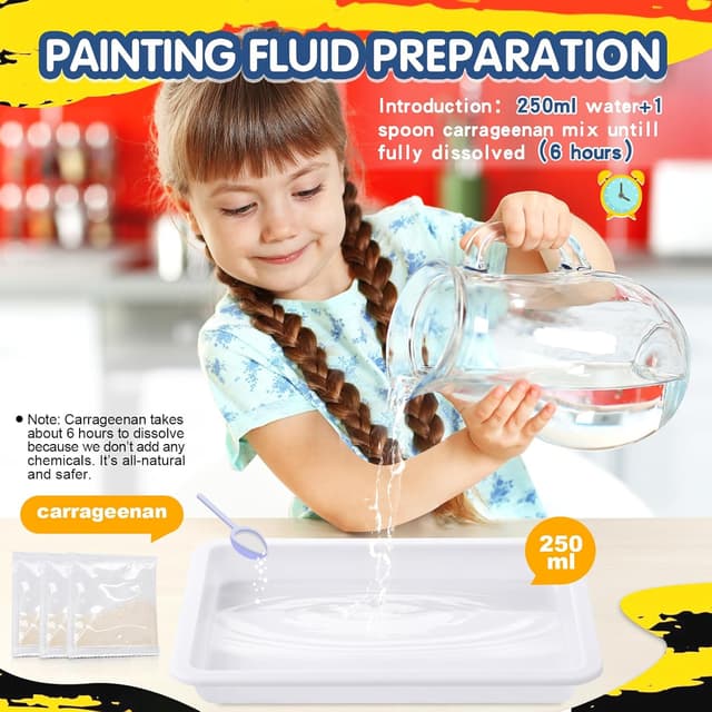 Thumbnail 1 de Coodoo Water Marbling Paint kit for kids 6+ 🎨