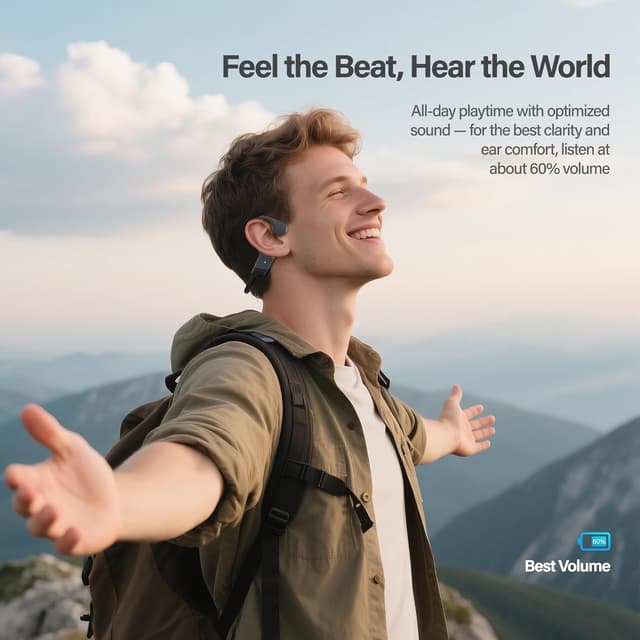 Thumbnail 5 de New Bone Conduction Headphones Open Ear