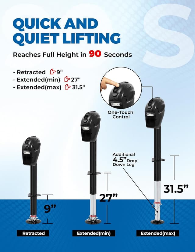 Thumbnail 2 de POLESTAR Electric Trailer Jack 5000 lbs 🚚