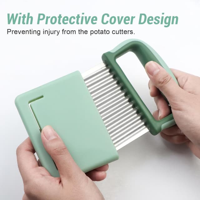 Thumbnail 3 de YIWONFU Wellenschneider 2 Stück Grün