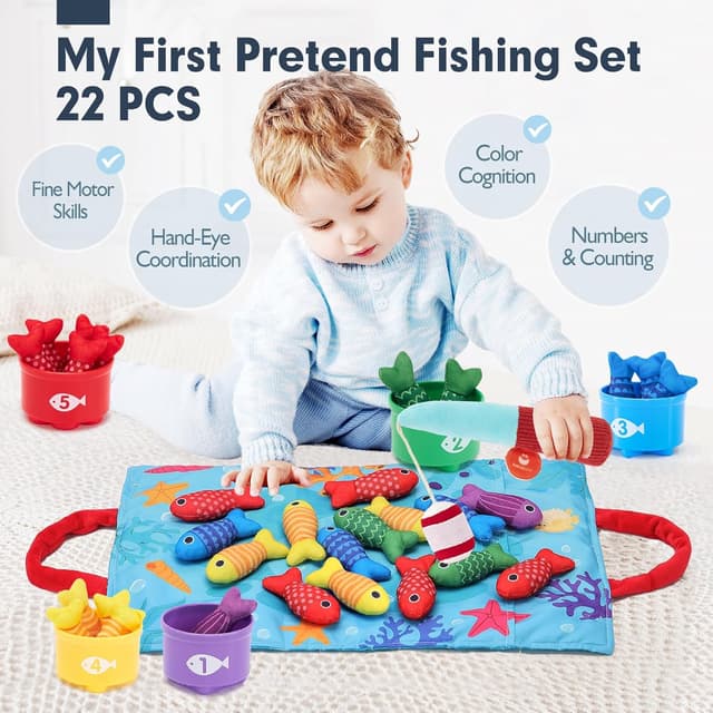 Thumbnail 1 de hahaland Montessori Fishing Set 10-in-1 🎣