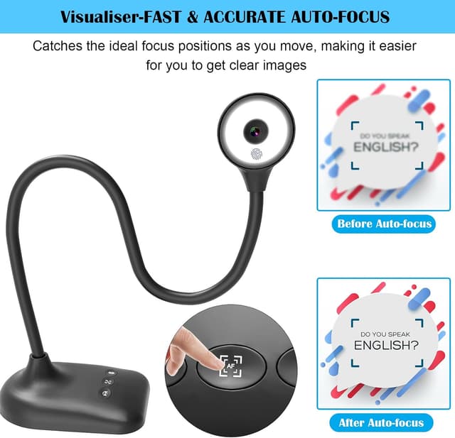 Detalle 2 de THUSTAND Cámara de Documentos USB con Luz LED para Enseñanza