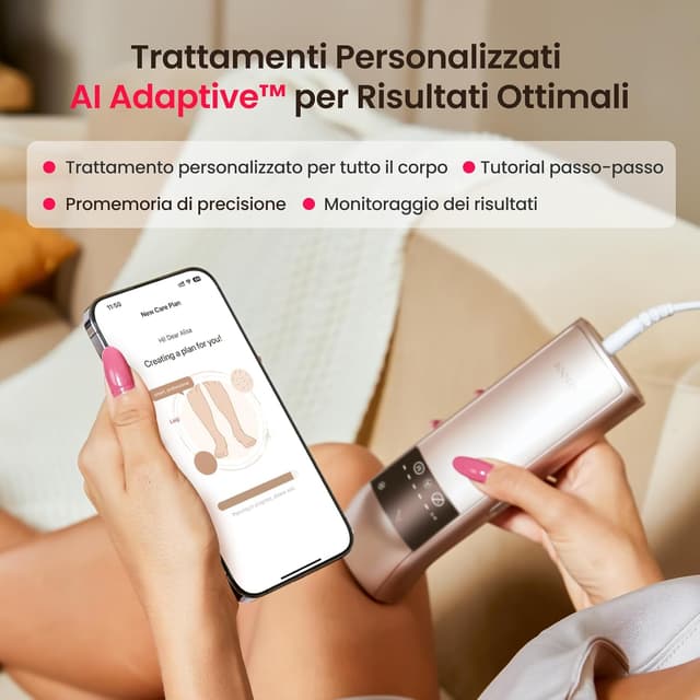 Detalle 2 de 25J Epilatore laser IPL con triplo impulso e raffreddamento 3 °C, zaffiro ghiaccio indolore