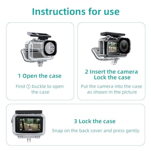 Thumbnail 4 de AuyKoo Funda impermeable 45 m para DJI Action