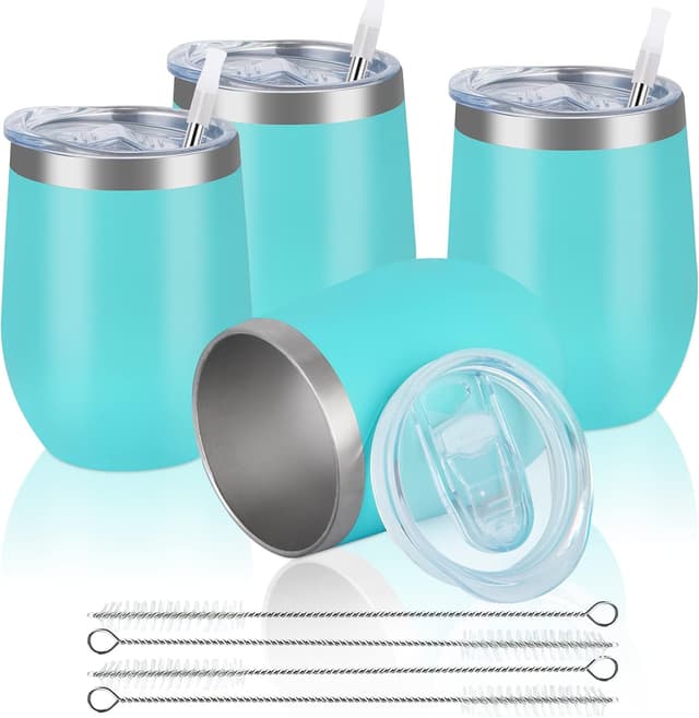 Detalle de Reusable coffee cup 12oz insulated set