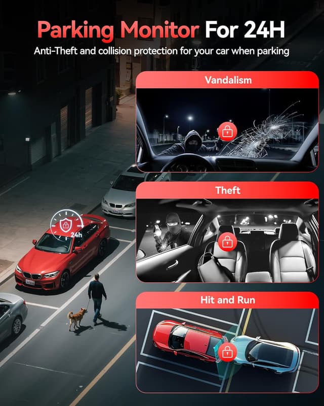 Thumbnail 6 de REDTIGER 530° Visionpano20 dash cam, 3 Channel