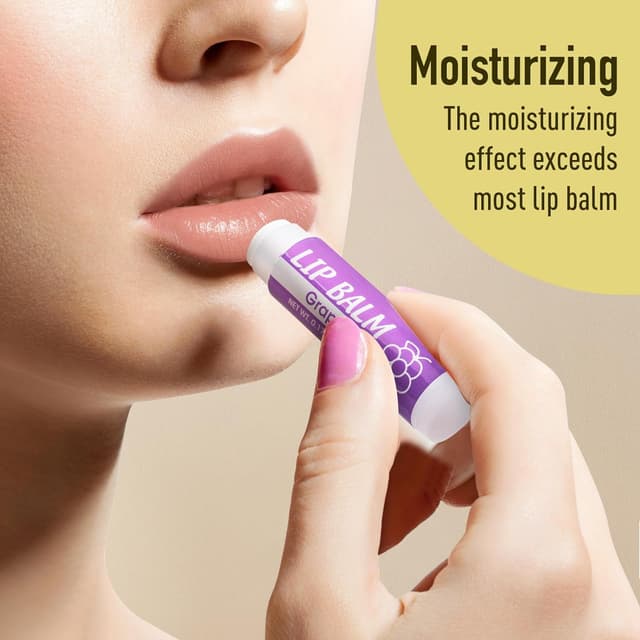 Detalle de YesBes 128-Pack Lip Balm (Natural, Vitamin E & Coconut Oil) in 8 Flavors