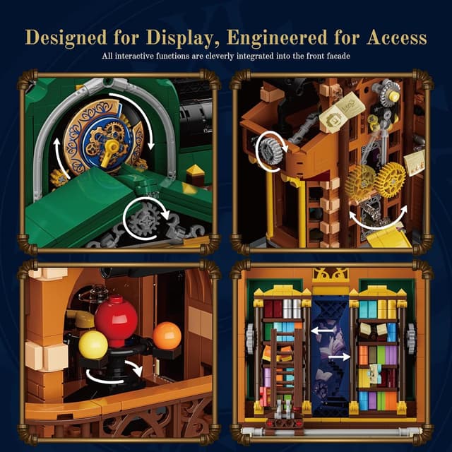 Detalle de Lumibricks Zeitriss-Bibliothek LED-Baustein-Set 3187 Teile