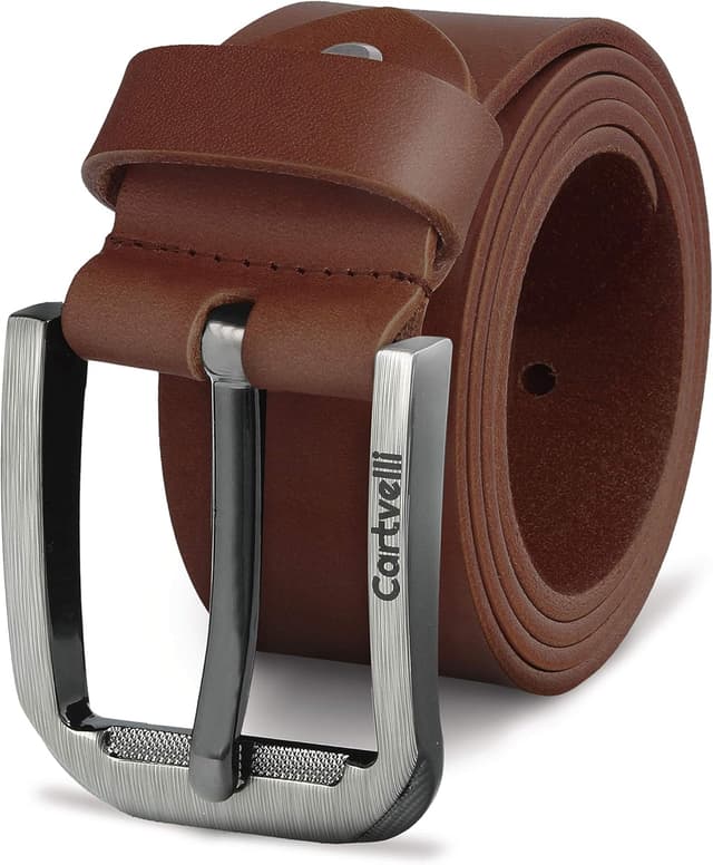 Detalle de Cartvelli Premium Ledergürtel für Herren (40 mm) „Made in Germany“ inkl. Geschenkbox