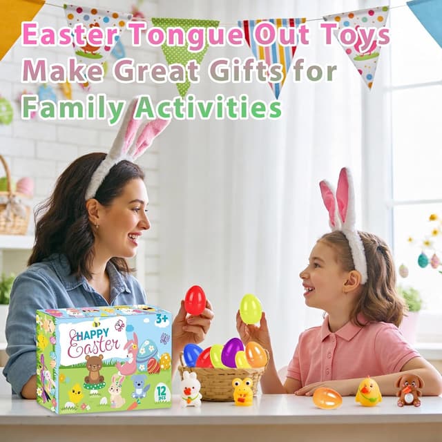 Detalle de Facairzd Ostereier Zugset 12-teilig