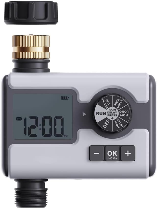 Detalle de Aqualin Water Timer Garden Irrigation Hose Timer with Rain Delay (Manual & Auto)