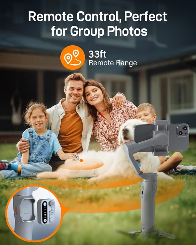 Detalle de Hohem iSteady X3 SE phone gimbal for vlogging