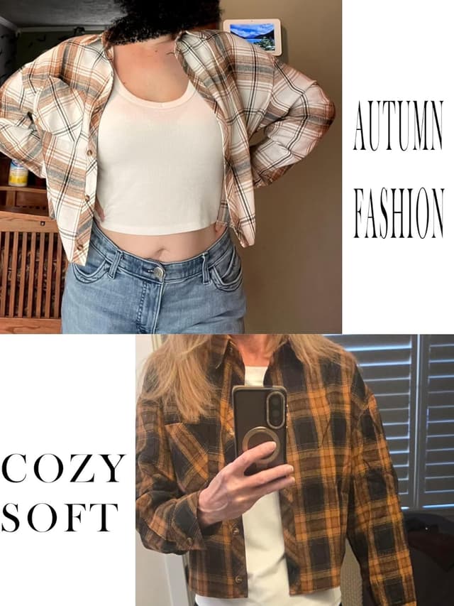 Detalle de Dressmine Cropped Checked Shirt 1