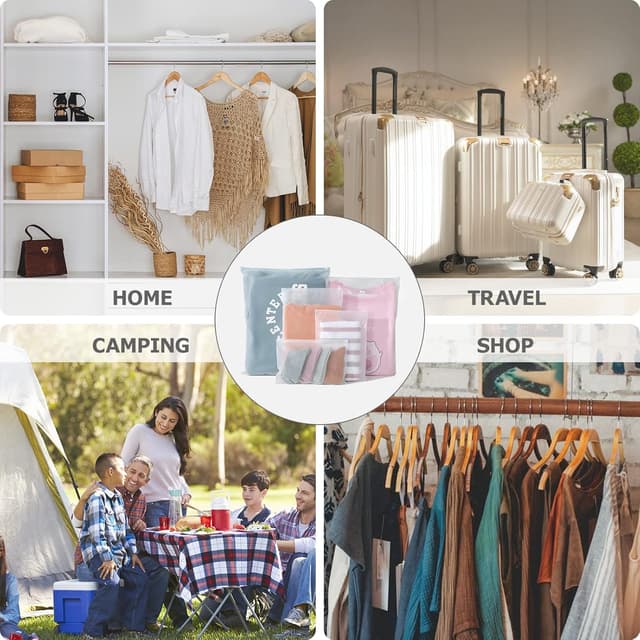 Thumbnail 6 de Carehabi 25 sacchetti da viaggio con zip 5 taglie