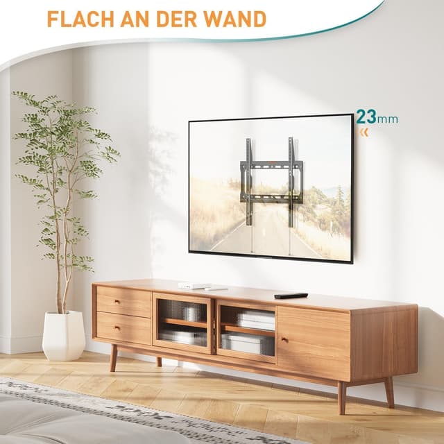Detalle 2 de ELIVED EV3035 feste TV-Wandhalterung (Ultra Slim) für 26–60 Zoll, VESA bis 400x400, bis 45 kg