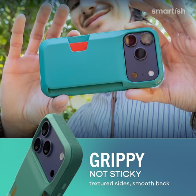 Thumbnail 6 de Smartish Wallet Slayer Vol. 1 Wallet Case for iPhone 17 Pro (So Jaded) — slim card holder with drop protection