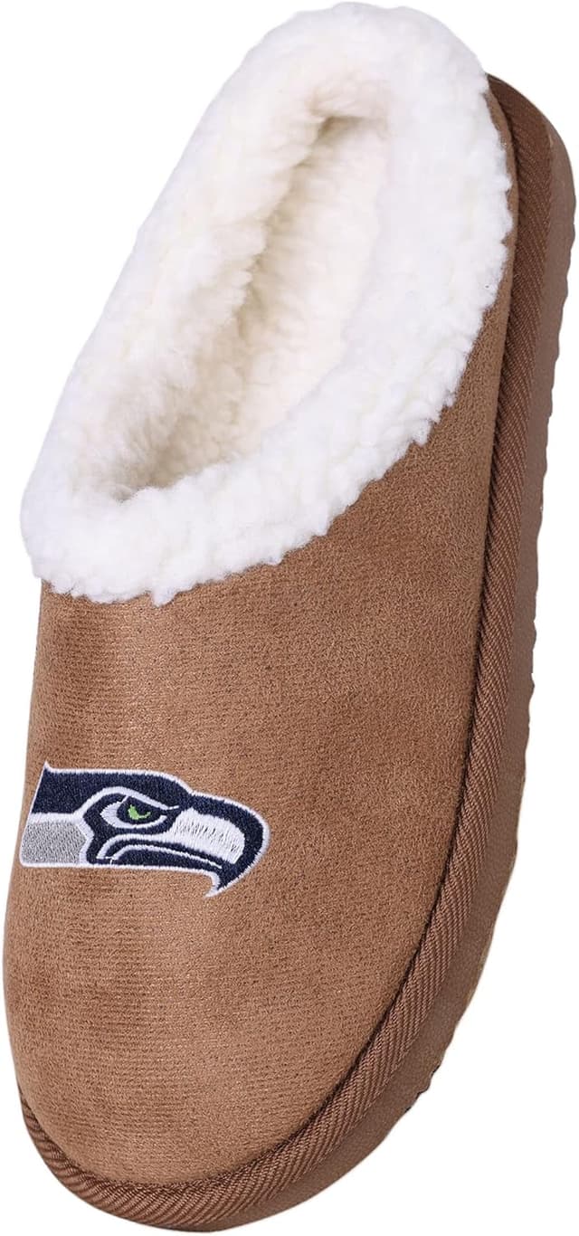 Detalle 1 de FOCO Seattle Seahawks Closed Back Suede Slipper (Women’s Small)