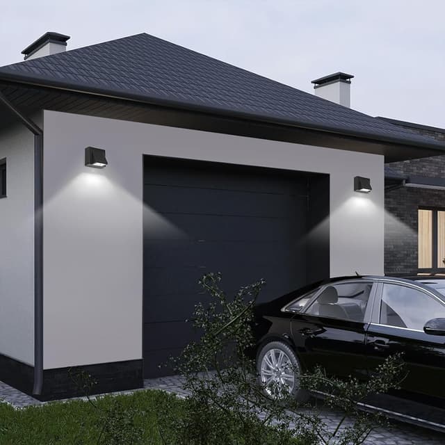 Detalle de Tealight Tealight Applique da Parete Esterno LED 2 Pezzi IP65 5W 6500K