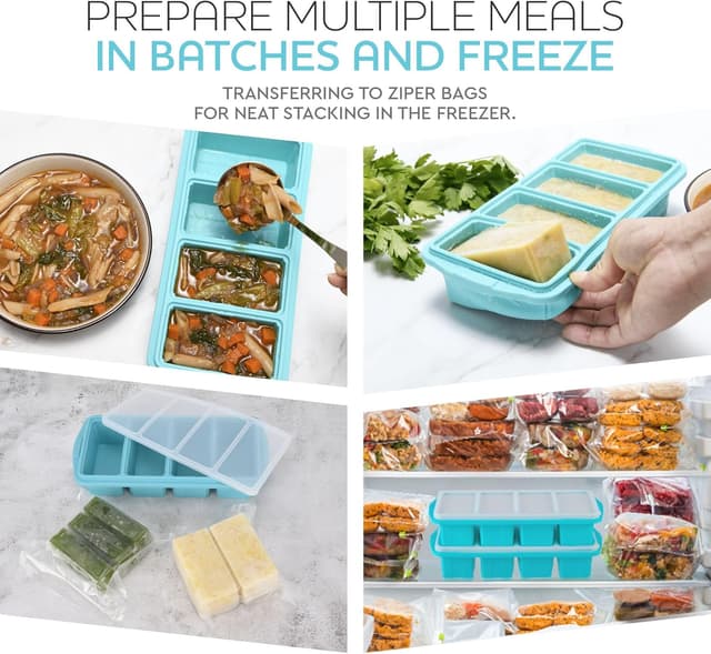 Detalle 2 de XOMOO Silicone Freezer Tray 8 🍲