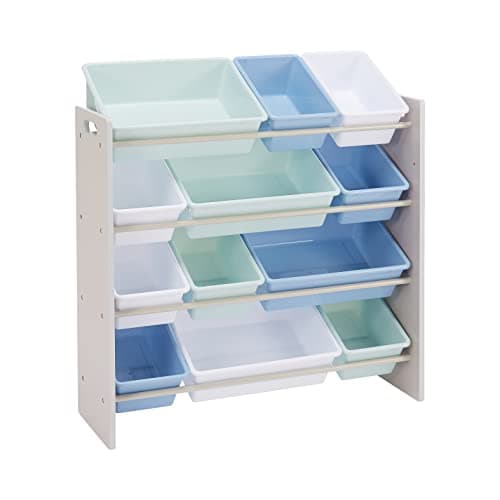 Detalle de Amazon Basics Organizador de juguetes 12 compartimentos 27,7×85,3×79 cm