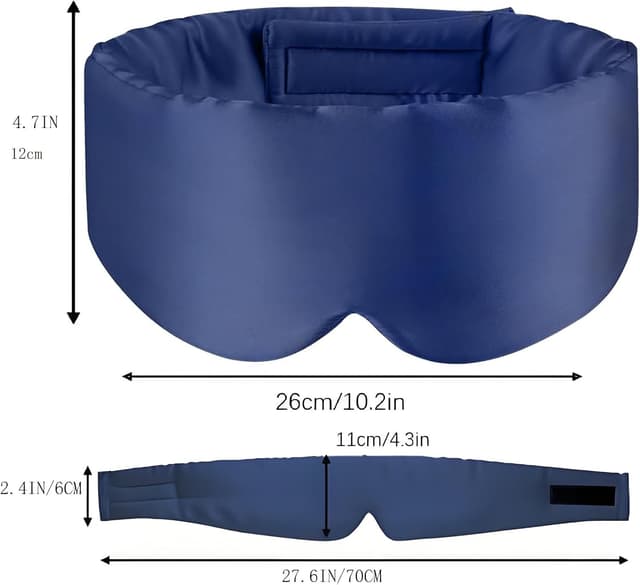 Detalle de Silk sleep mask 100% mulberry silk large