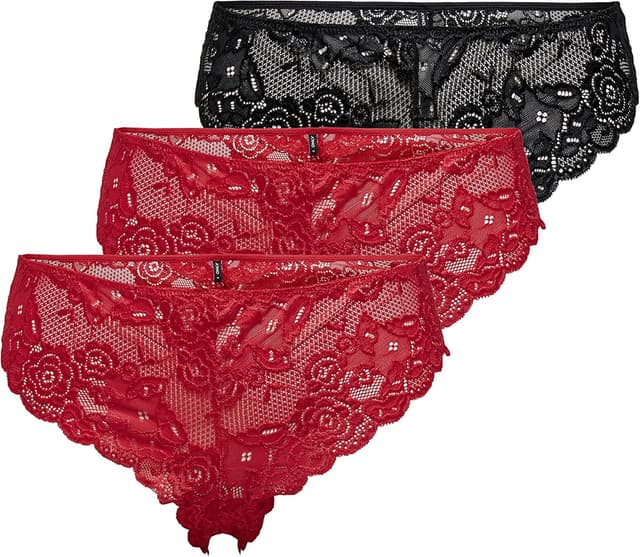 Detalle 2 de Reggiseno Only Onlchloe Lace Bra con pizzo, coppe imbottite (confezione da 1)