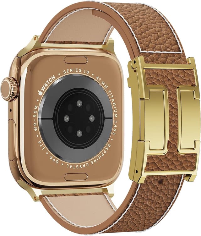 Detalle de Tekvon Leather Magnetic Watch Band