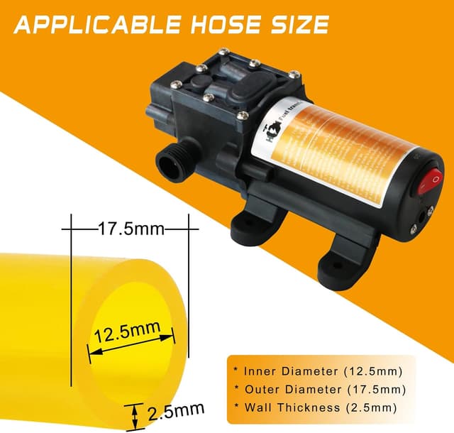 Thumbnail 3 de Steauty 12V Fuel Transfer Pump Kit 75W