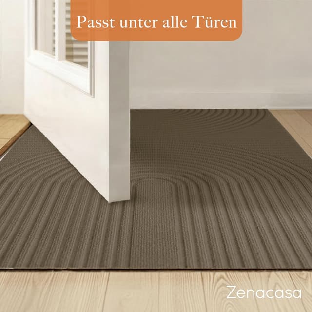 Thumbnail 5 de Zenacasa Fußmatte 70x120 cm Braun