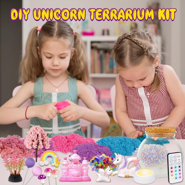 Detalle 2 de 7july Unicorn Terrarium Kit Ages 5-10