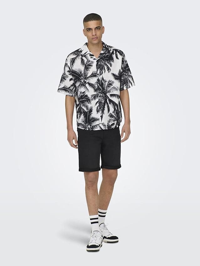 Thumbnail 5 de Only and Sons Ply Life Reg pantalones cortos Negro M