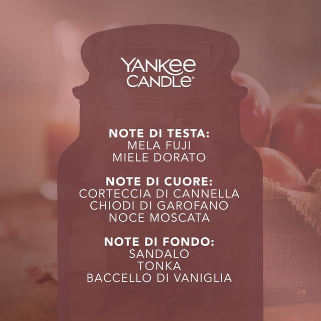 Detalle de Yankee Candle Mele da Sidro 150 ore 🕯