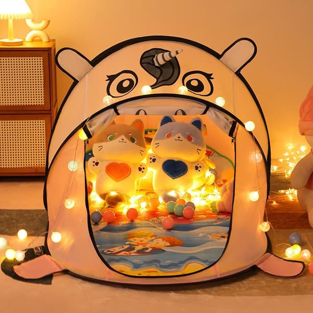 Thumbnail 6 de BTGGG Kids Pop Up Tent – Foldable portable playhouse for indoor & outdoor play (Pink Unicorn, 182 x 96 x 82cm)