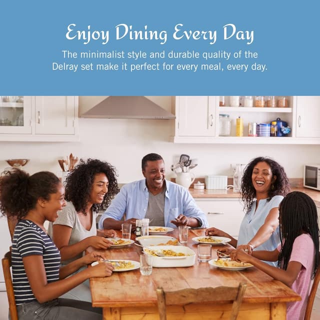 Thumbnail 6 de Mikasa Delray 40-Piece Bone China Dinnerware Set (White) for 8