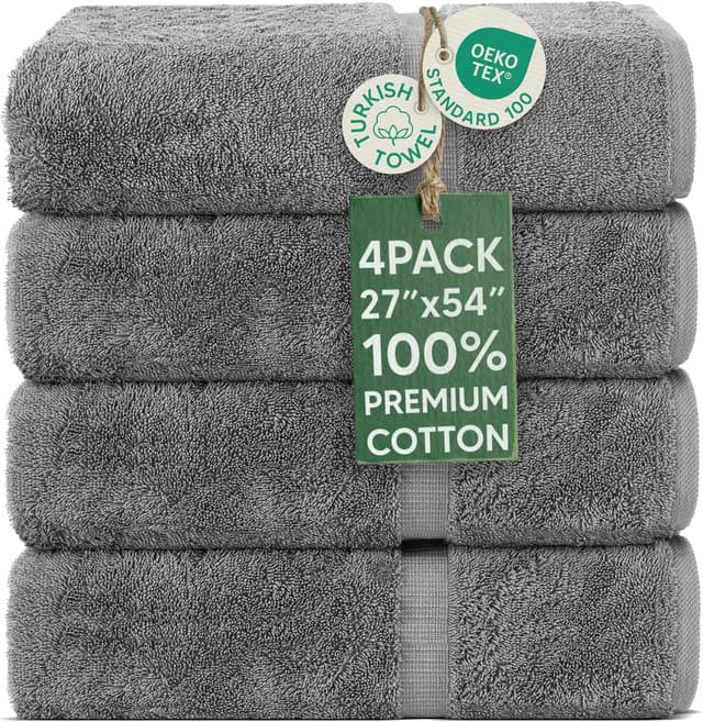 Detalle de Chakir Turkish Linens 4-Piece 27x54 Towels