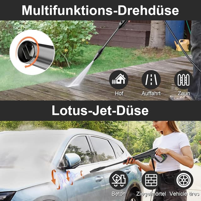 Detalle de Hochdruckreiniger 180 Bar mit 6-in-1-Düse
