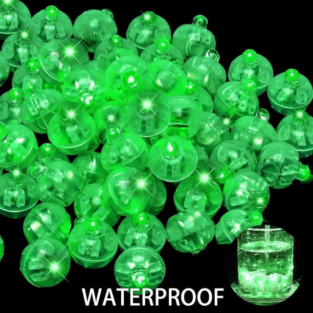 Detalle de YOUYIKE Ballonlichter Mini rund (100 Stück) – LED-Lichtkugeln für Tischdeko & Party