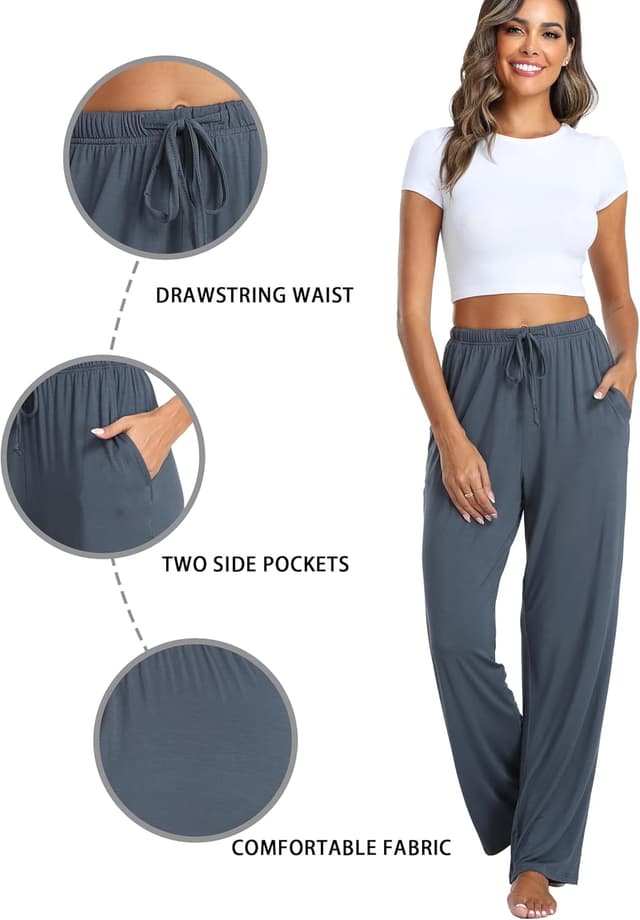 Detalle 1 de Modal Schlafanzughose für Damen mit Taschen