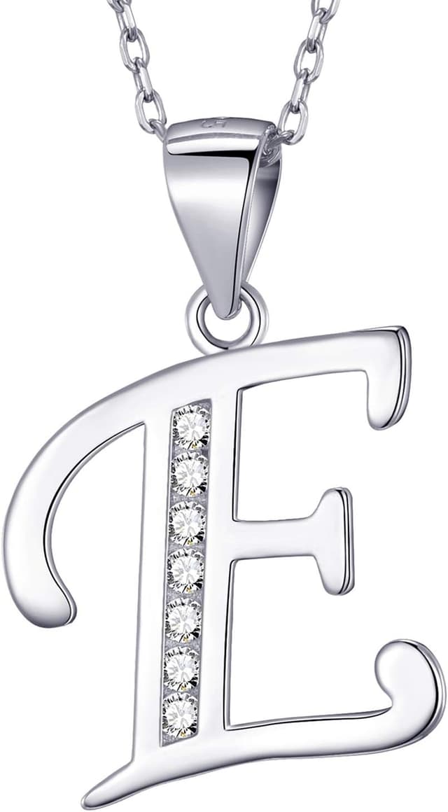 Detalle de Collana argento 925 con iniziale 46 cm