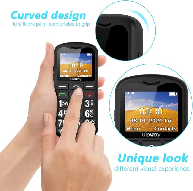 Thumbnail 4 de uleway Big Button Mobile Phone 800mAh