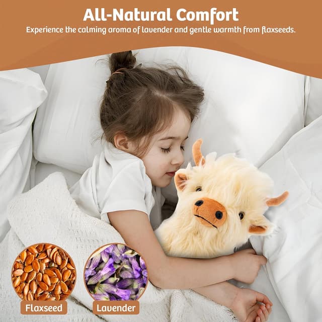 Thumbnail 3 de Marysun Microwavable Highland Cow Plush