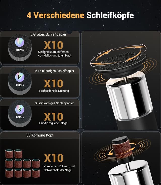 Thumbnail 3 de 7-IN-1 Hornhautentferner Elektrisch Nr.1 Zertifiziert