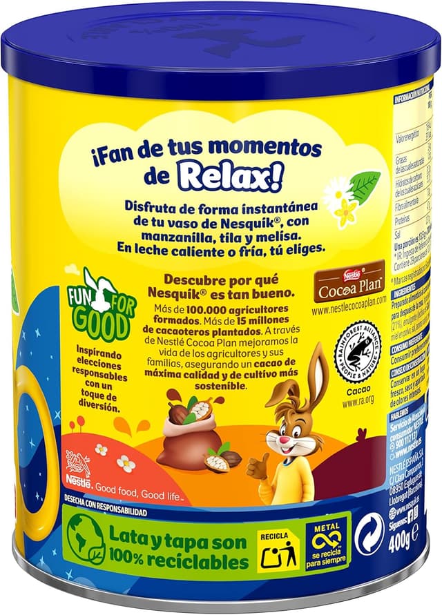 Thumbnail 3 de Nesquik NESTLÉ Noche Cacao ☕ Pack 6 x 400g