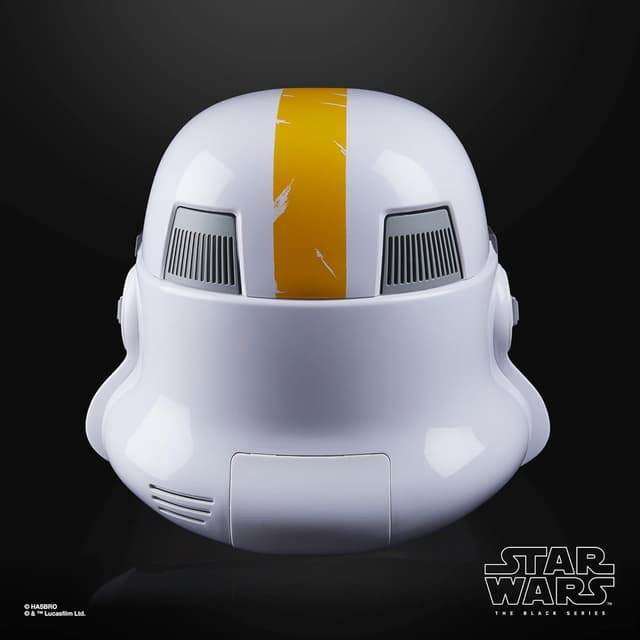 Detalle de Star Wars The Black Series Mandalorian Artillery Stormtrooper Premium Electronic Helmet