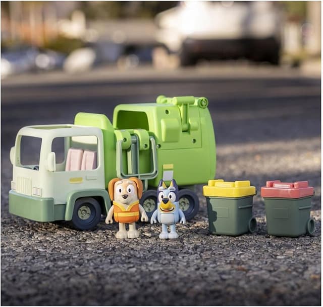 Thumbnail 2 de Bluey El Camión de la Basura con figura y 2 contenedores